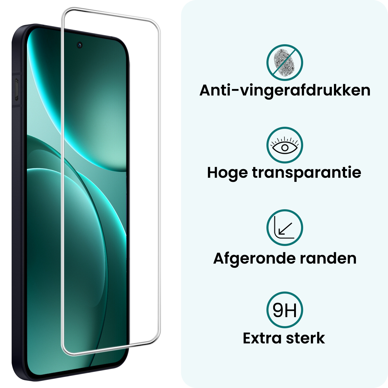 Forterra Forterra OPPO Find X9 Screenprotector Glas - 3 PACK