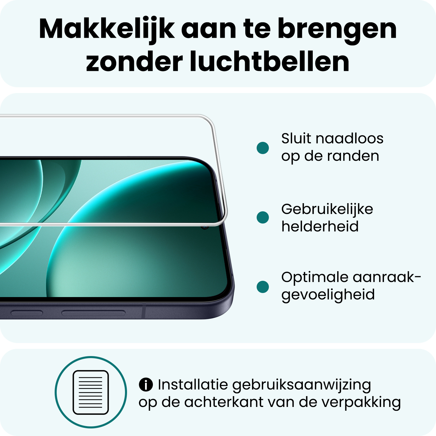 Forterra Forterra OPPO Find X9 Screenprotector Glas - 3 PACK