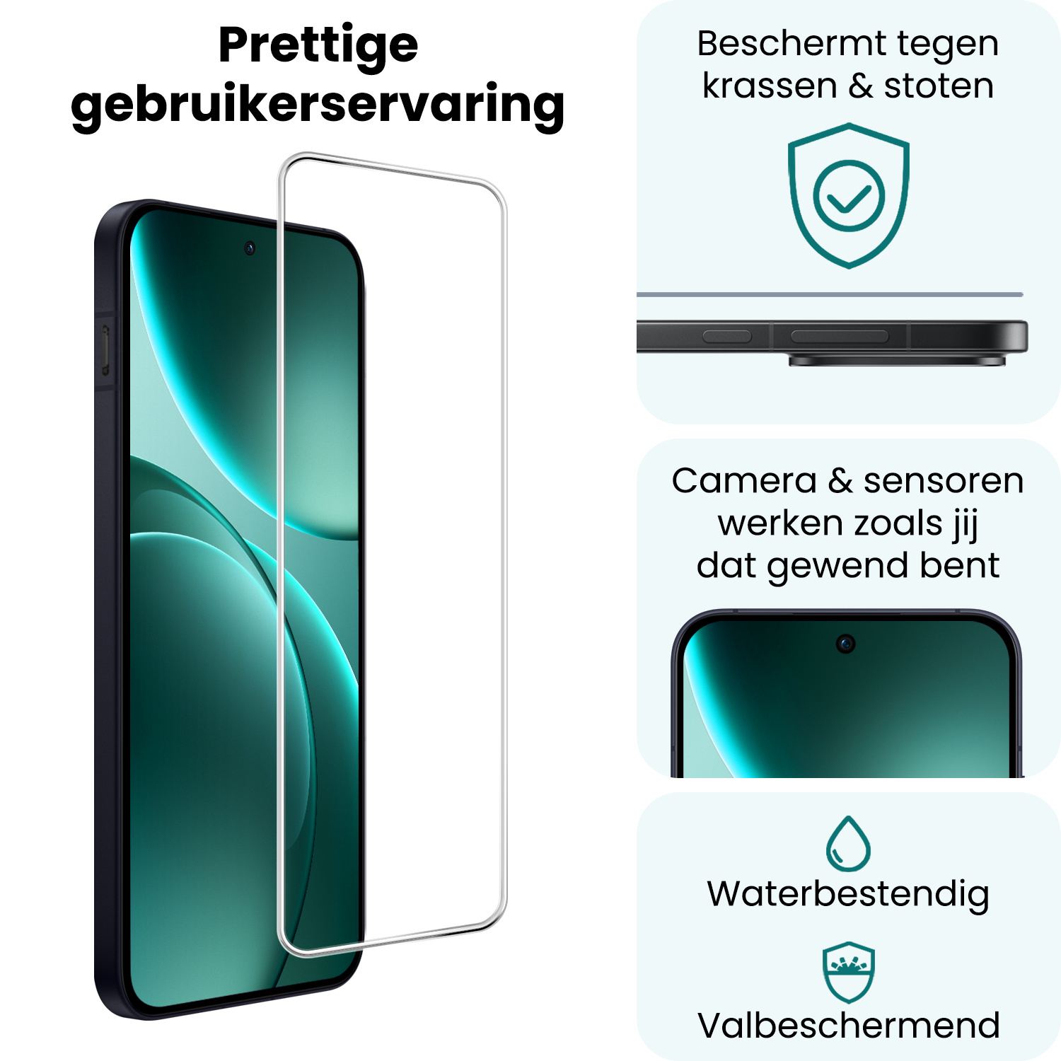 Forterra Forterra OPPO Find X9 Screenprotector Glas - 3 PACK