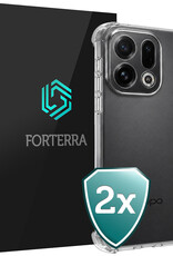 Forterra Forterra OPPO Find X9 Hoesje Shockproof - Transparant - 2 PACK