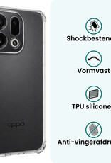Forterra Forterra OPPO Find X9 Hoesje Shockproof - Transparant - 2 PACK
