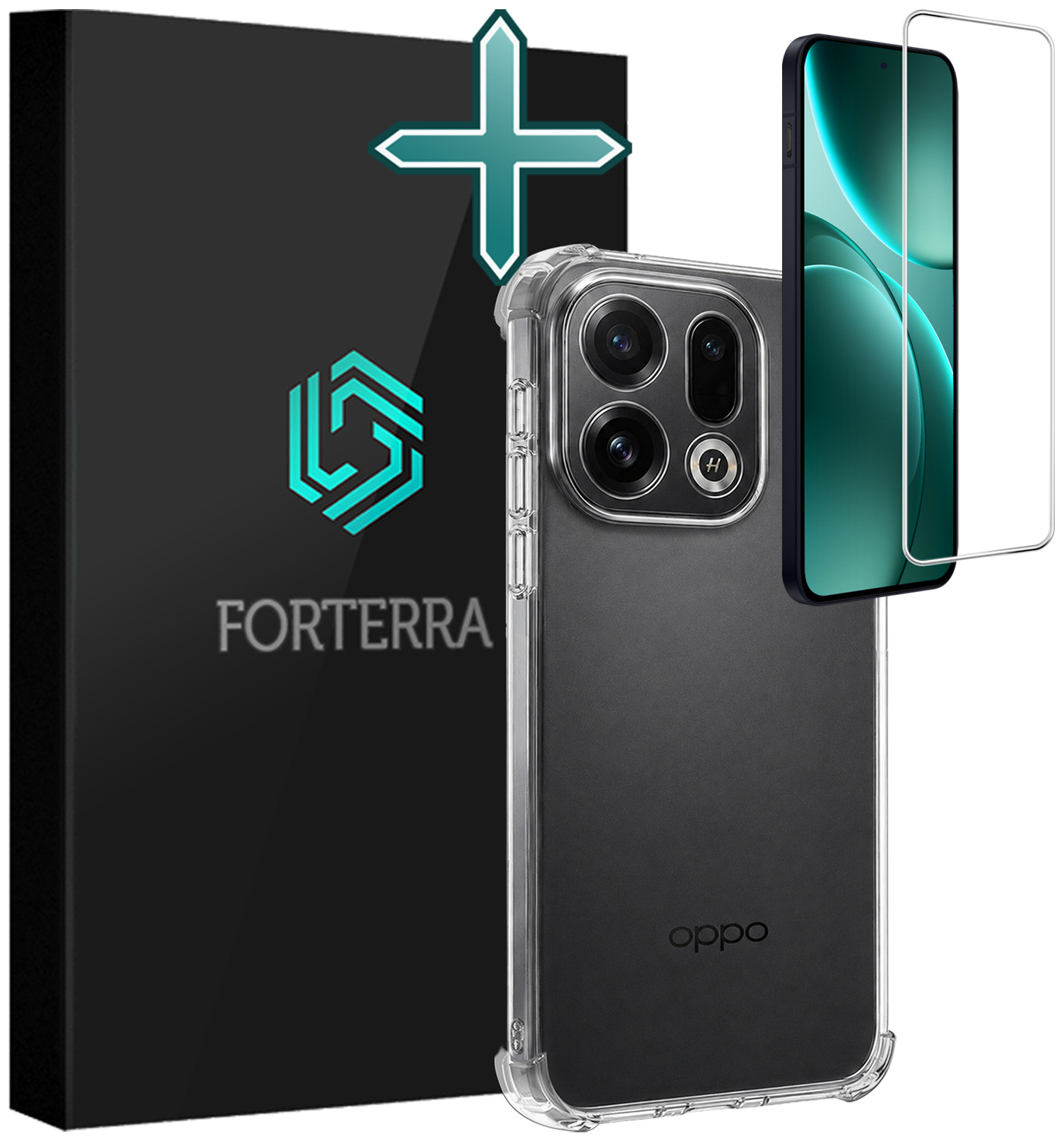 Forterra Forterra OPPO Find X9 Hoesje Shockproof Met Screenprotector
