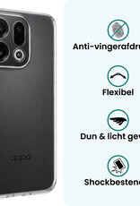 Forterra Forterra OPPO Find X9 Hoesje Siliconen - Transparant - 2 PACK
