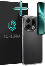 Forterra Forterra OPPO Find X9 Hoesje Siliconen Met Screenprotector - Transparant