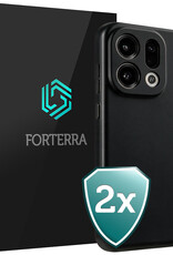 Forterra Forterra OPPO Find X9 Hoesje Siliconen - Zwart - 2 PACK