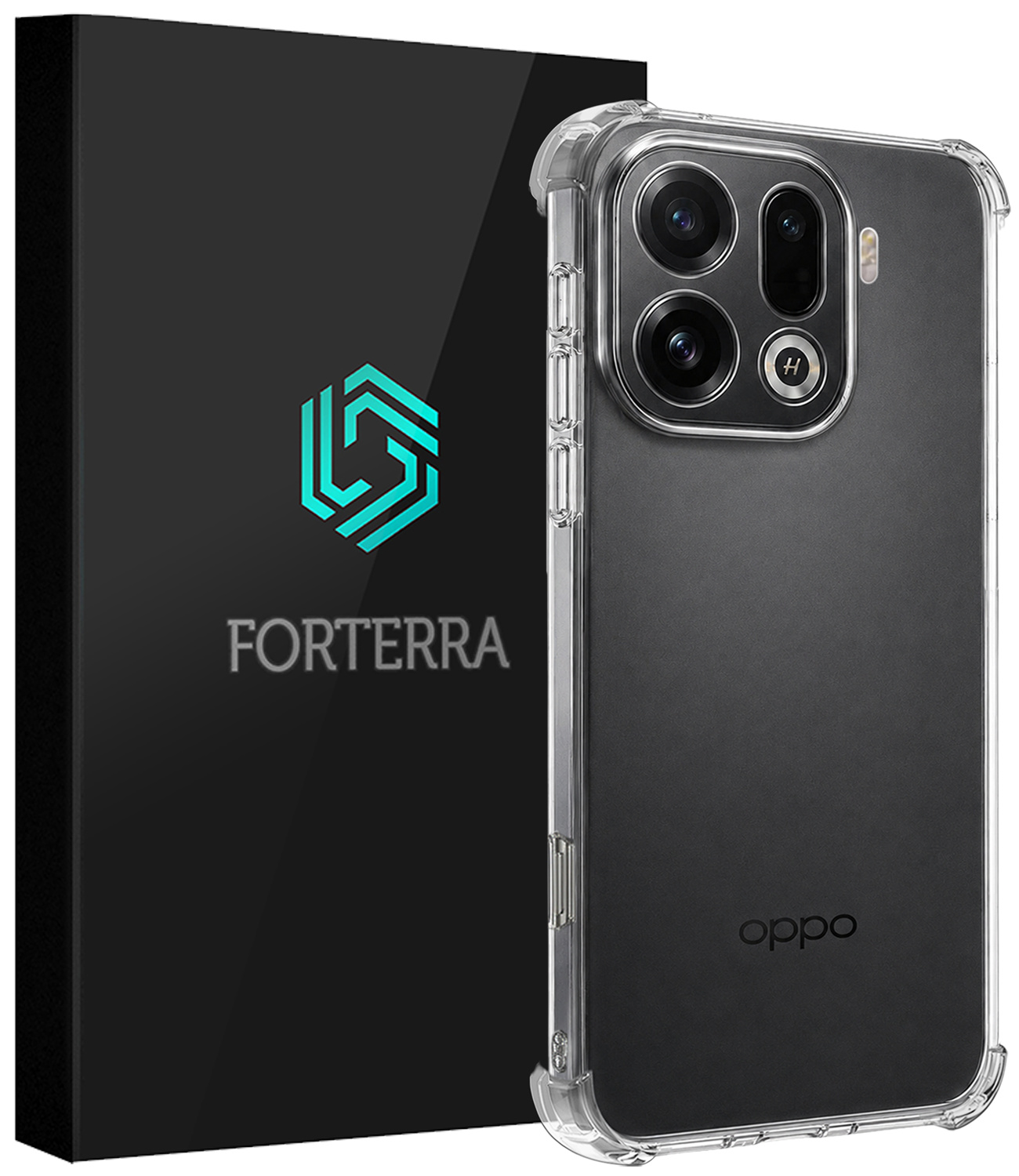 Forterra Forterra OPPO Find X9 Pro Hoesje Shockproof - Transparant