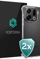 Forterra Forterra OPPO Find X9 Pro Hoesje Shockproof - Transparant - 2 PACK