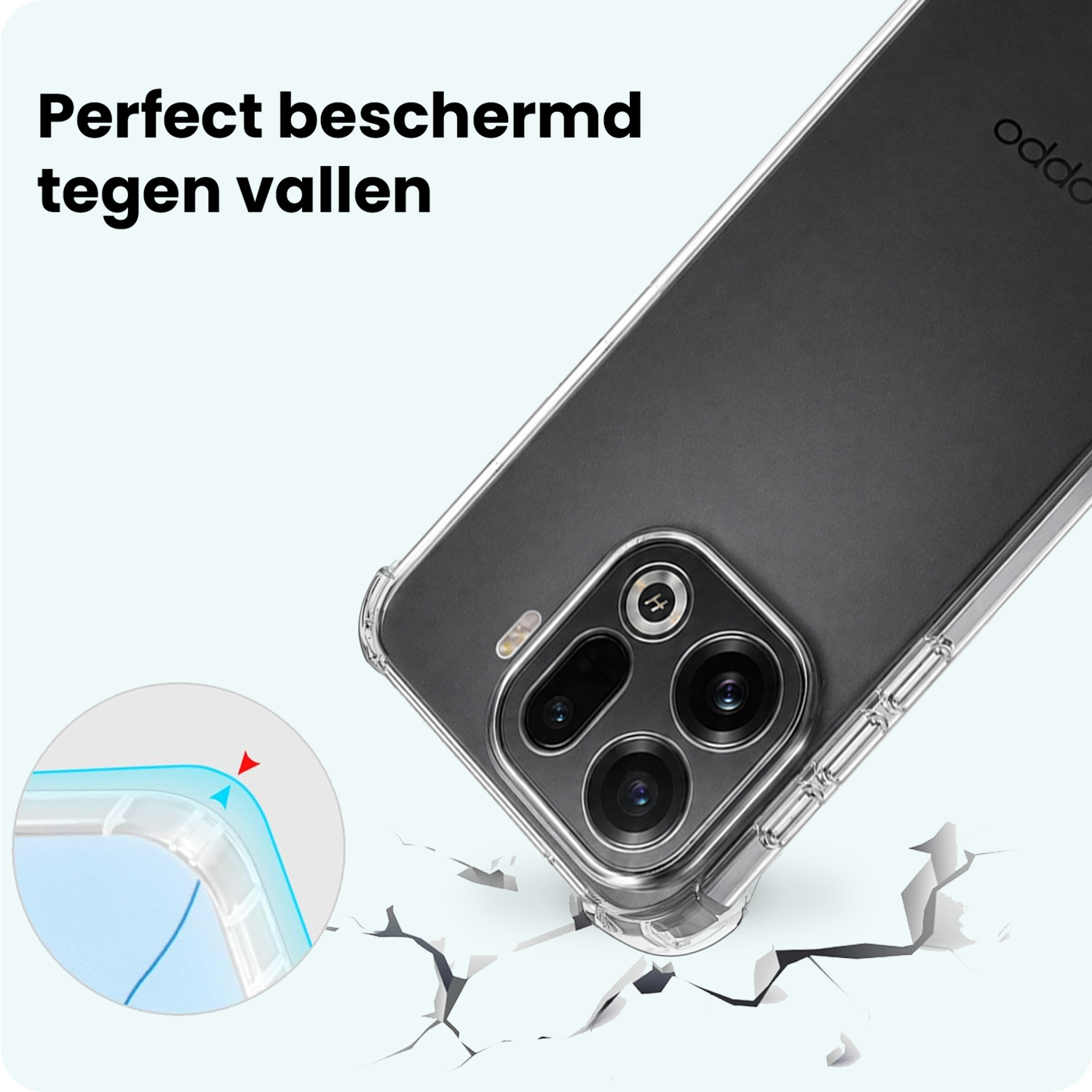 Forterra Forterra OPPO Find X9 Pro Hoesje Shockproof Met Screenprotector