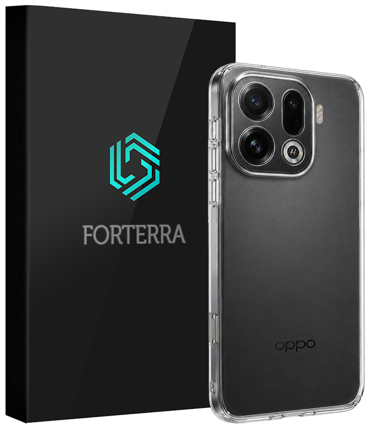 Forterra Forterra OPPO Find X9 Pro Hoesje Siliconen - Transparant