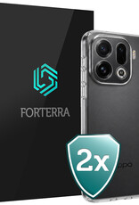 Forterra Forterra OPPO Find X9 Pro Hoesje Siliconen - Transparant - 2 PACK