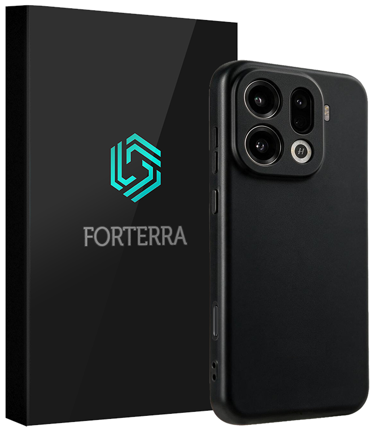 Forterra Forterra OPPO Find X9 Pro Hoesje Siliconen - Zwart