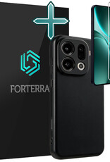 Forterra Forterra OPPO Find X9 Pro Hoesje Siliconen Met Screenprotector - Zwart