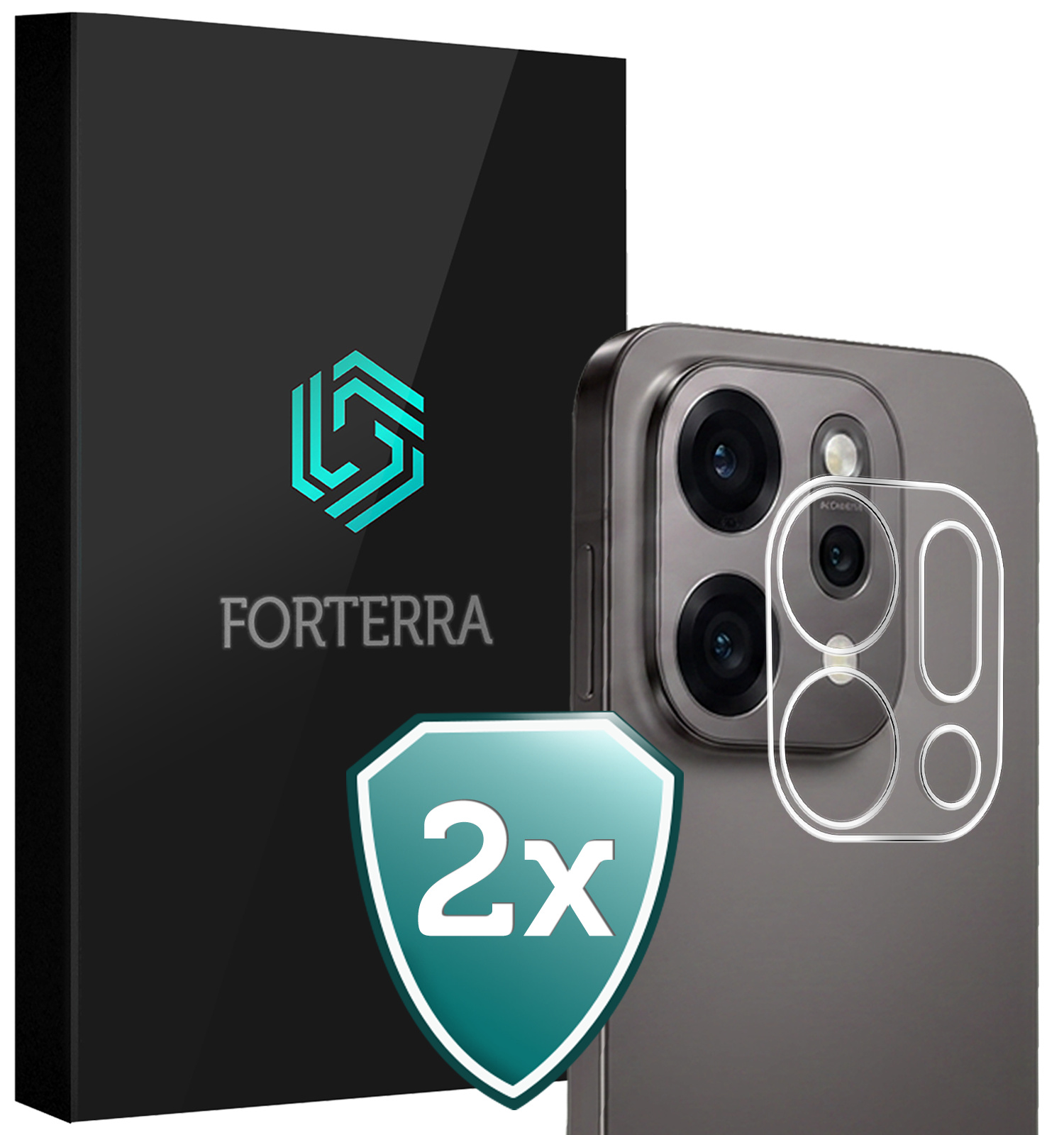 Forterra Forterra OPPO Reno14 Camera Screenprotector - 2 PACK