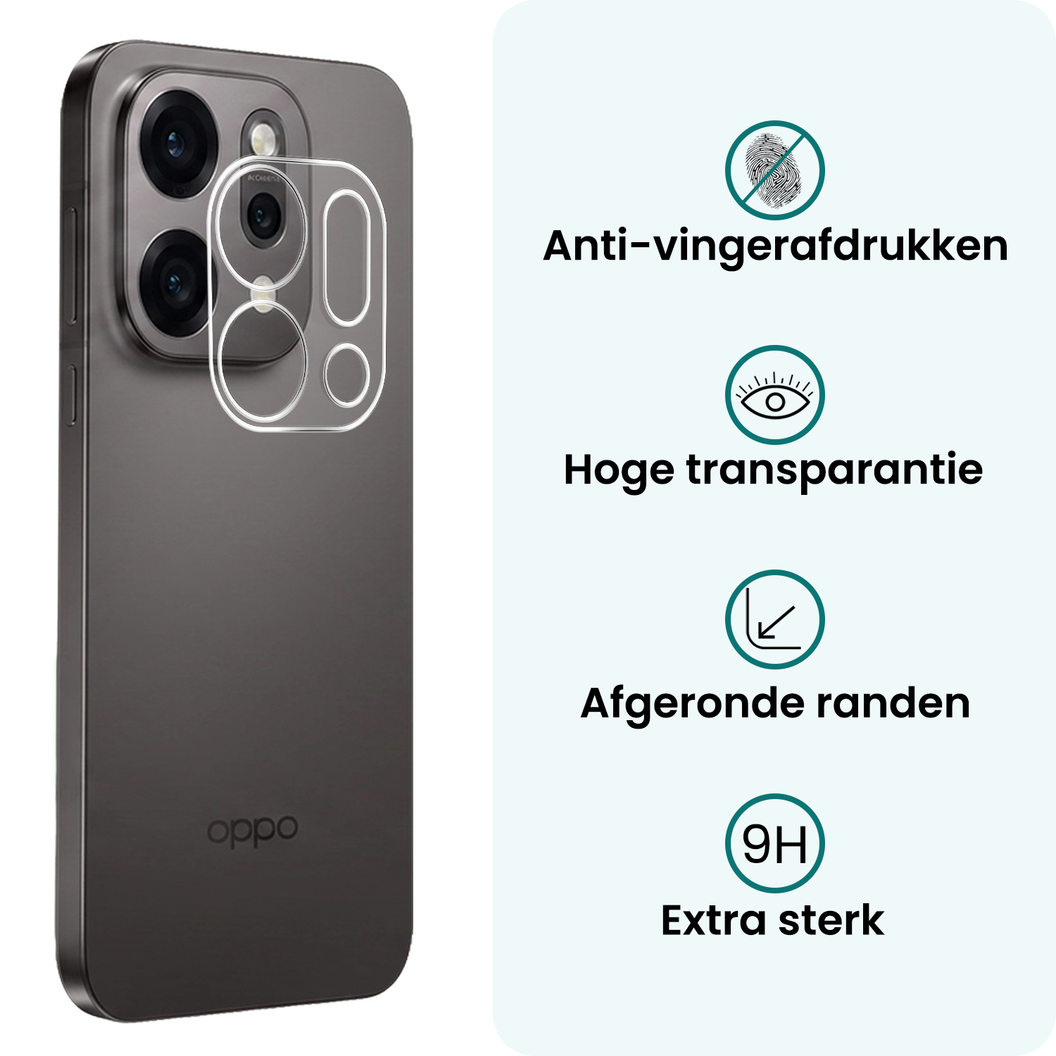 Forterra Forterra OPPO Reno14 Camera Screenprotector - 3 PACK
