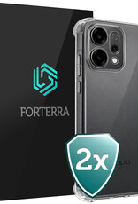 Forterra Forterra OPPO Reno14 Hoesje Shockproof - Transparant - 2 PACK