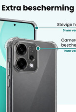 Forterra Forterra OPPO Reno14 Hoesje Shockproof - Transparant - 2 PACK