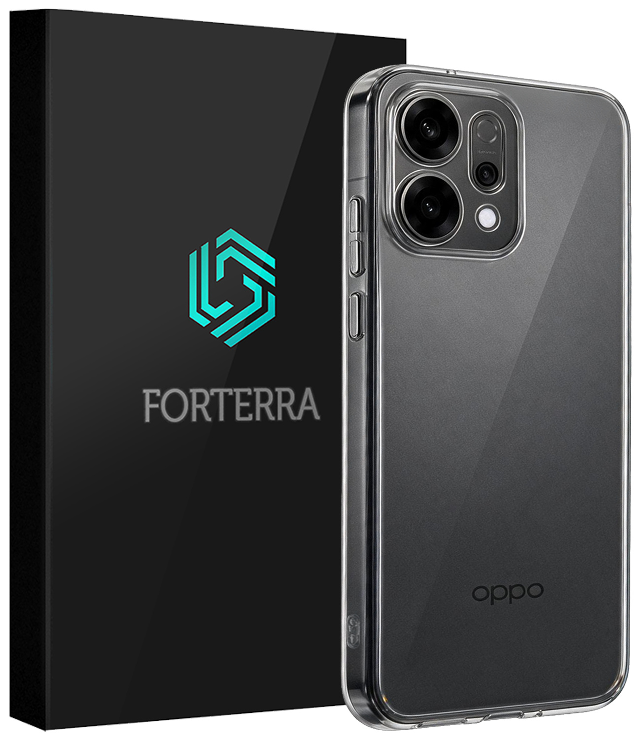 Forterra Forterra OPPO Reno14 Hoesje Siliconen - Transparant