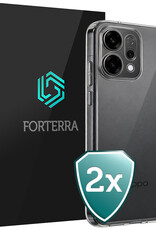 Forterra Forterra OPPO Reno14 Hoesje Siliconen - Transparant - 2 PACK