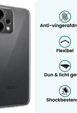 Forterra Forterra OPPO Reno14 Hoesje Siliconen Met 2x Screenprotector - Transparant
