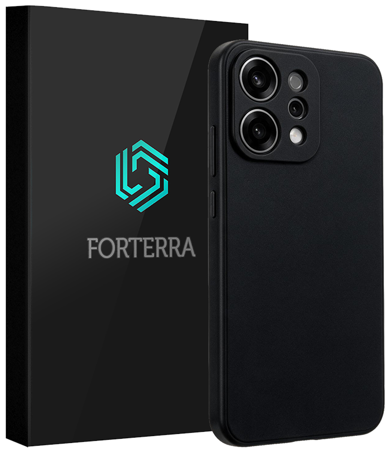 Forterra Forterra OPPO Reno14 Hoesje Siliconen - Zwart