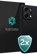 Forterra Forterra OPPO Reno14 Hoesje Siliconen - Zwart - 2 PACK