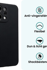 Forterra Forterra OPPO Reno14 Hoesje Siliconen Met 2x Screenprotector - Zwart
