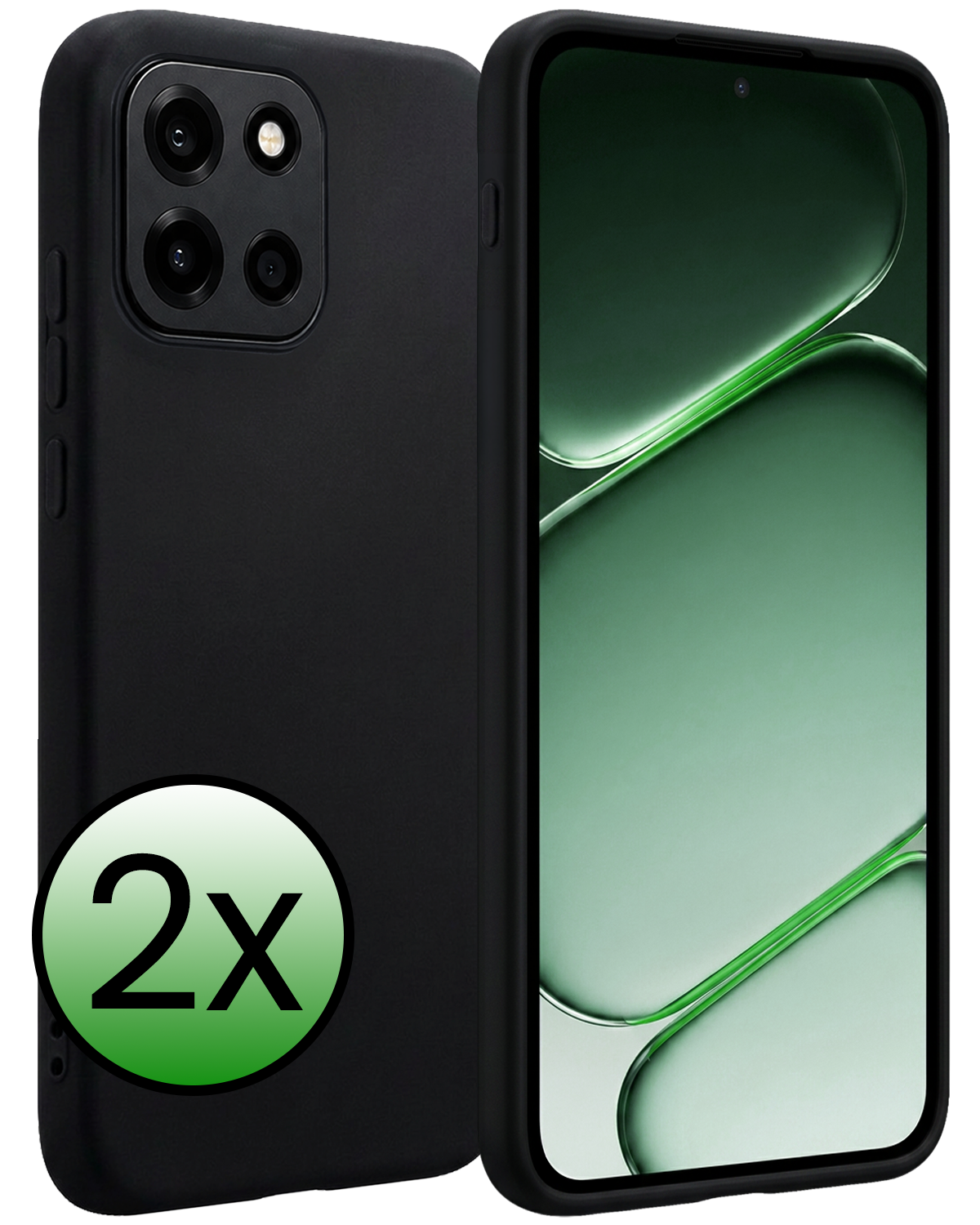 BASEY. BASEY. OnePlus Nord 6 Hoesje Siliconen - Zwart - 2 PACK