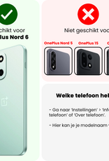 BASEY. BASEY. OnePlus Nord 6 Hoesje Siliconen Met Screenprotector - Zwart