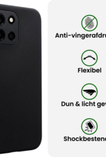BASEY. BASEY. OnePlus Nord 6 Hoesje Siliconen Met Screenprotector - Zwart