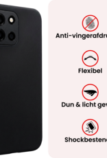 NoXx NoXx OnePlus Nord 6 Hoesje Siliconen - Zwart