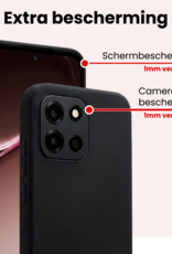 NoXx NoXx OnePlus Nord 6 Hoesje Siliconen - Zwart