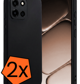 Nomfy Nomfy OnePlus Nord 6 Hoesje Siliconen - Zwart - 2 PACK