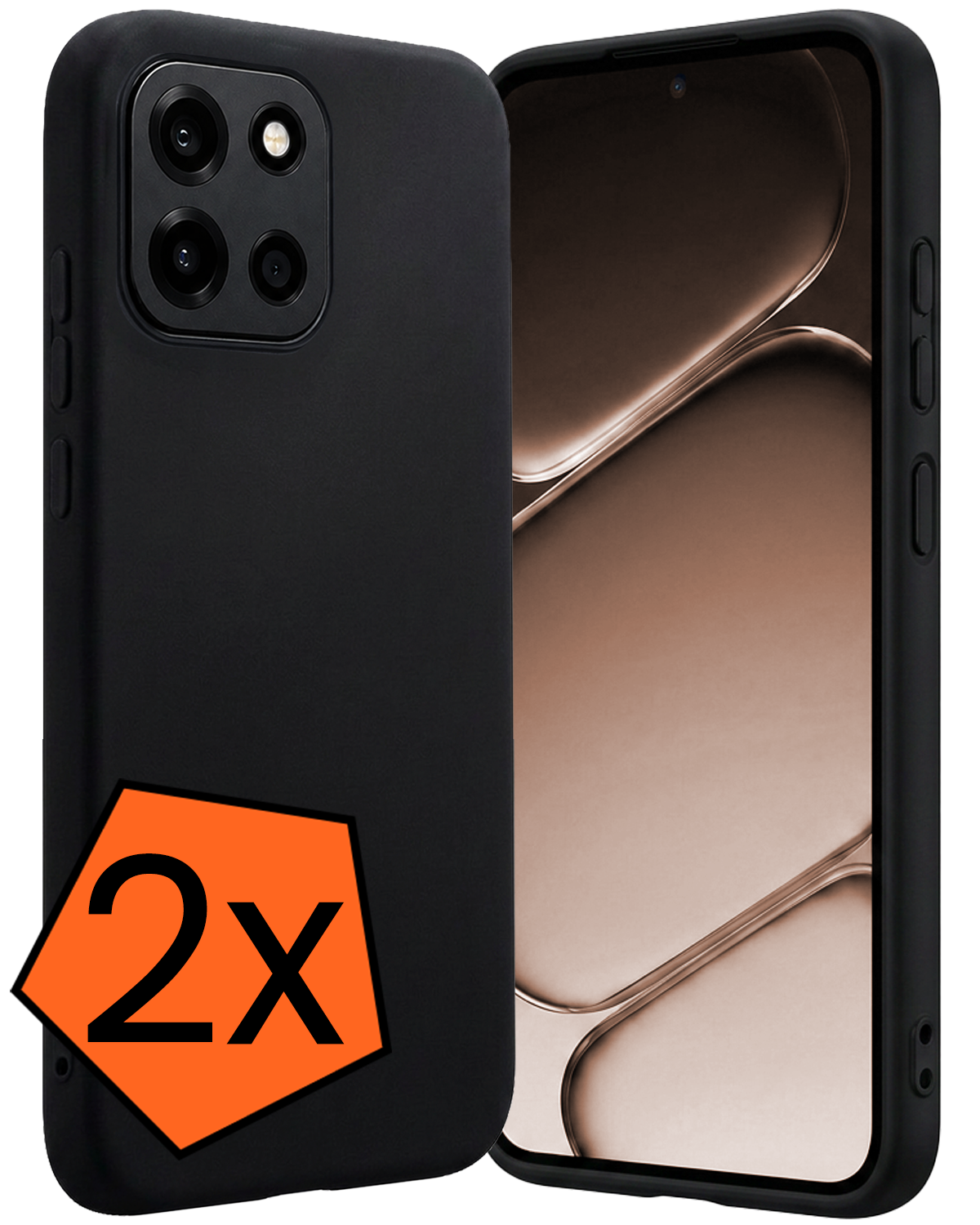 Nomfy Nomfy OnePlus Nord 6 Hoesje Siliconen - Zwart - 2 PACK