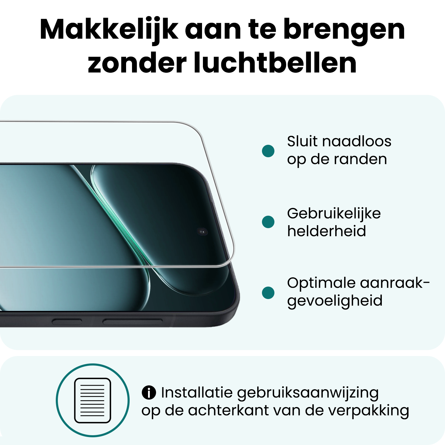 Forterra Forterra OnePlus Nord 6 Hoesje Siliconen Met 2x Screenprotector - Zwart