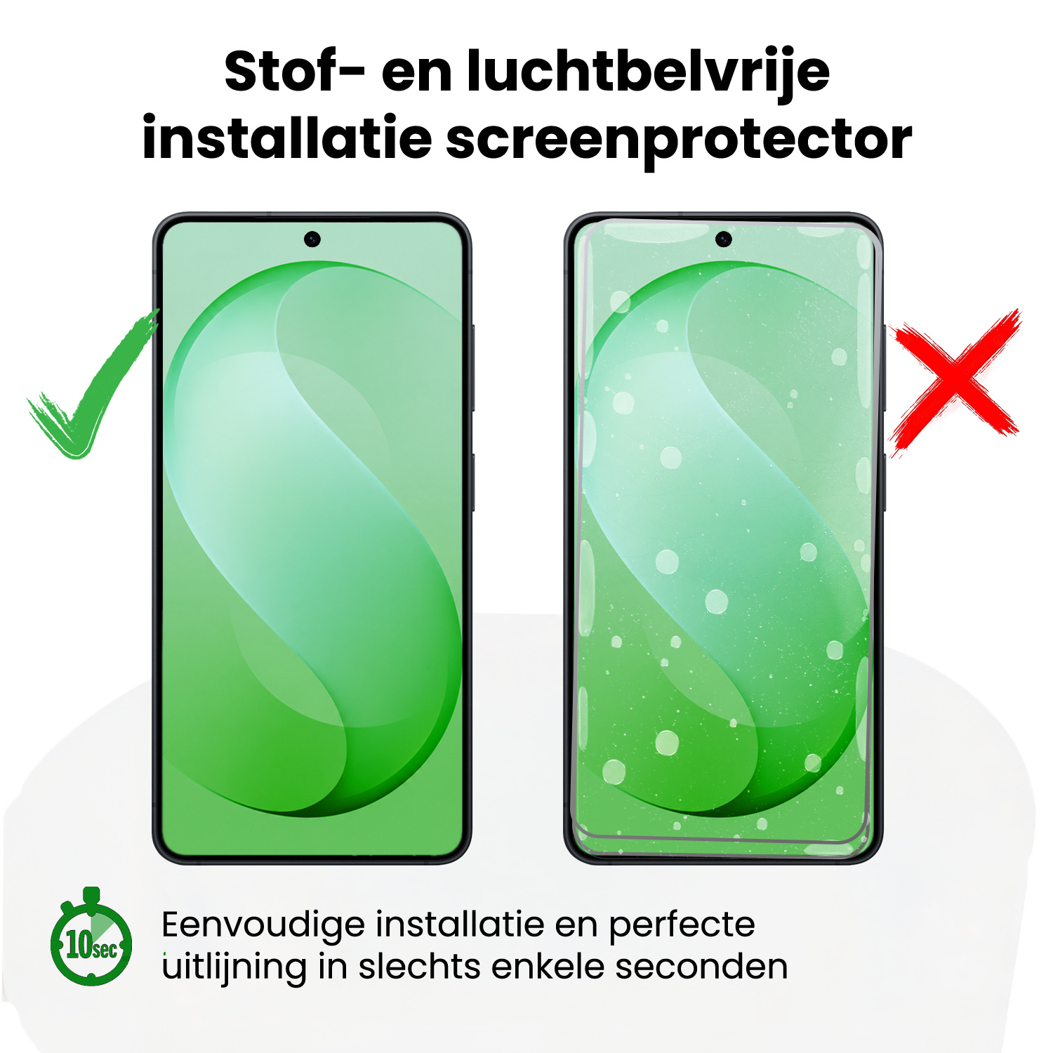 BASEY. BASEY. Samsung Galaxy S26 FE Screenprotector Perfect Fit Kit - 2 PACK