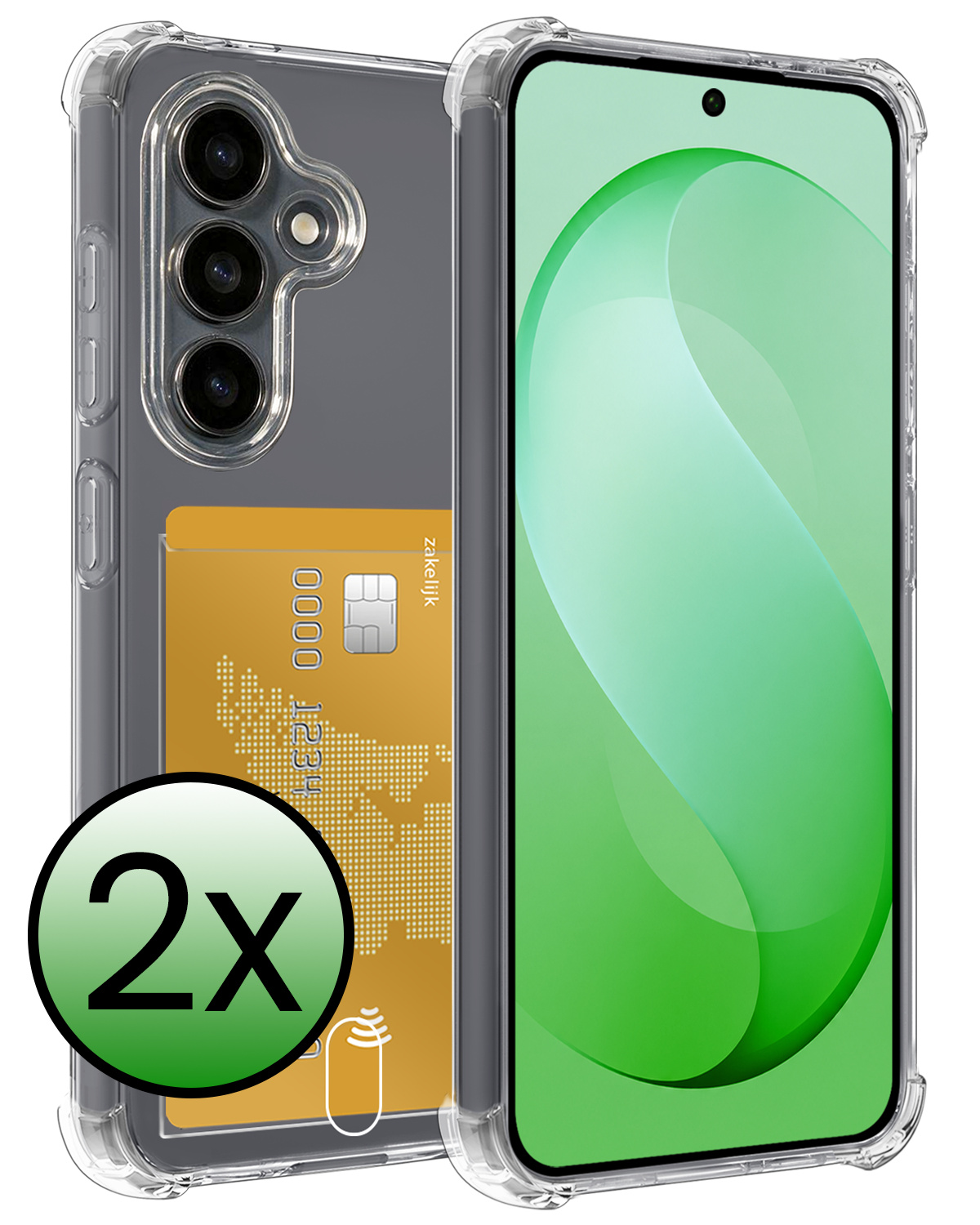 BASEY. BASEY. Samsung Galaxy S26 FE Hoesje Pashouder - 2 PACK