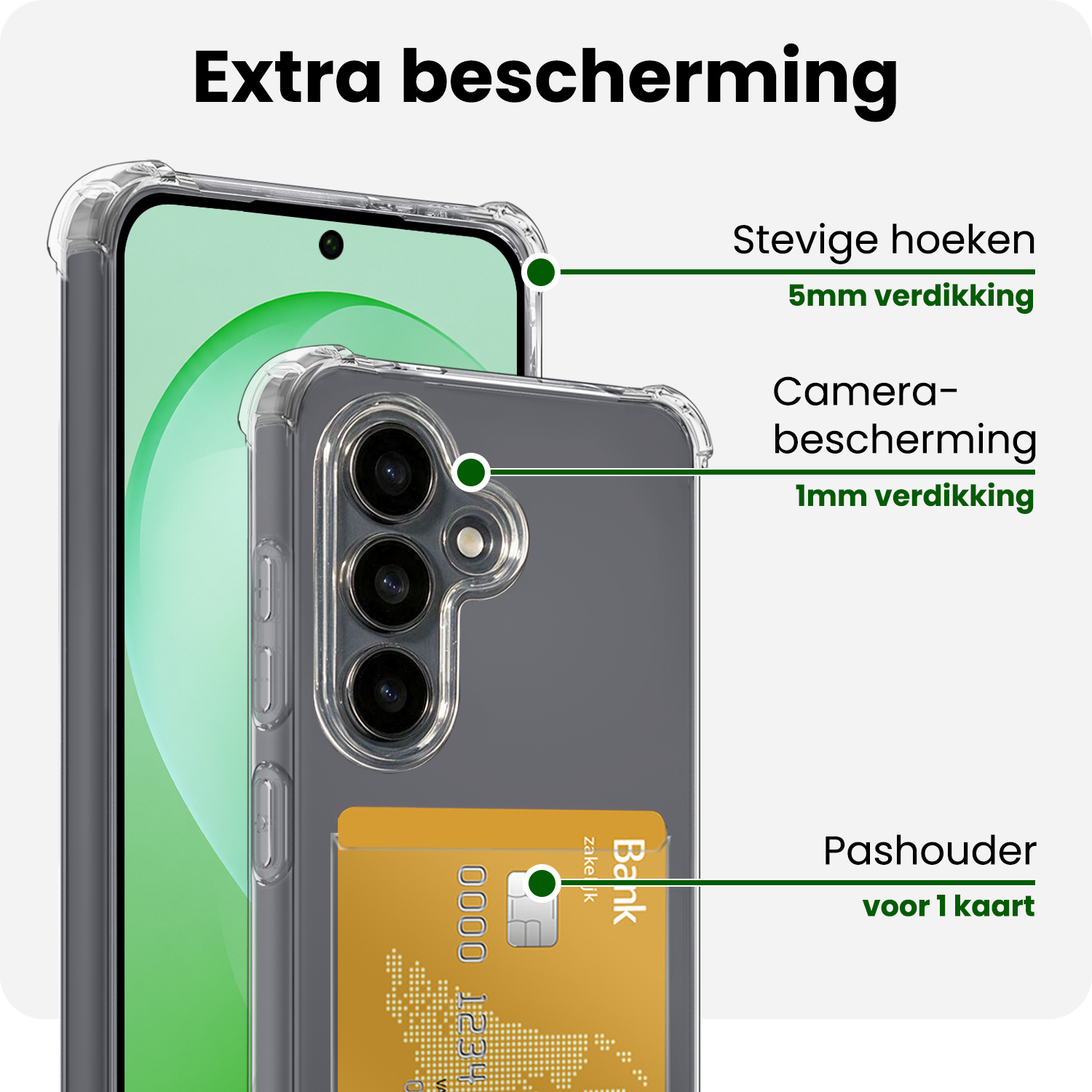 BASEY. BASEY. Samsung Galaxy S26 FE Hoesje Pashouder - 2 PACK