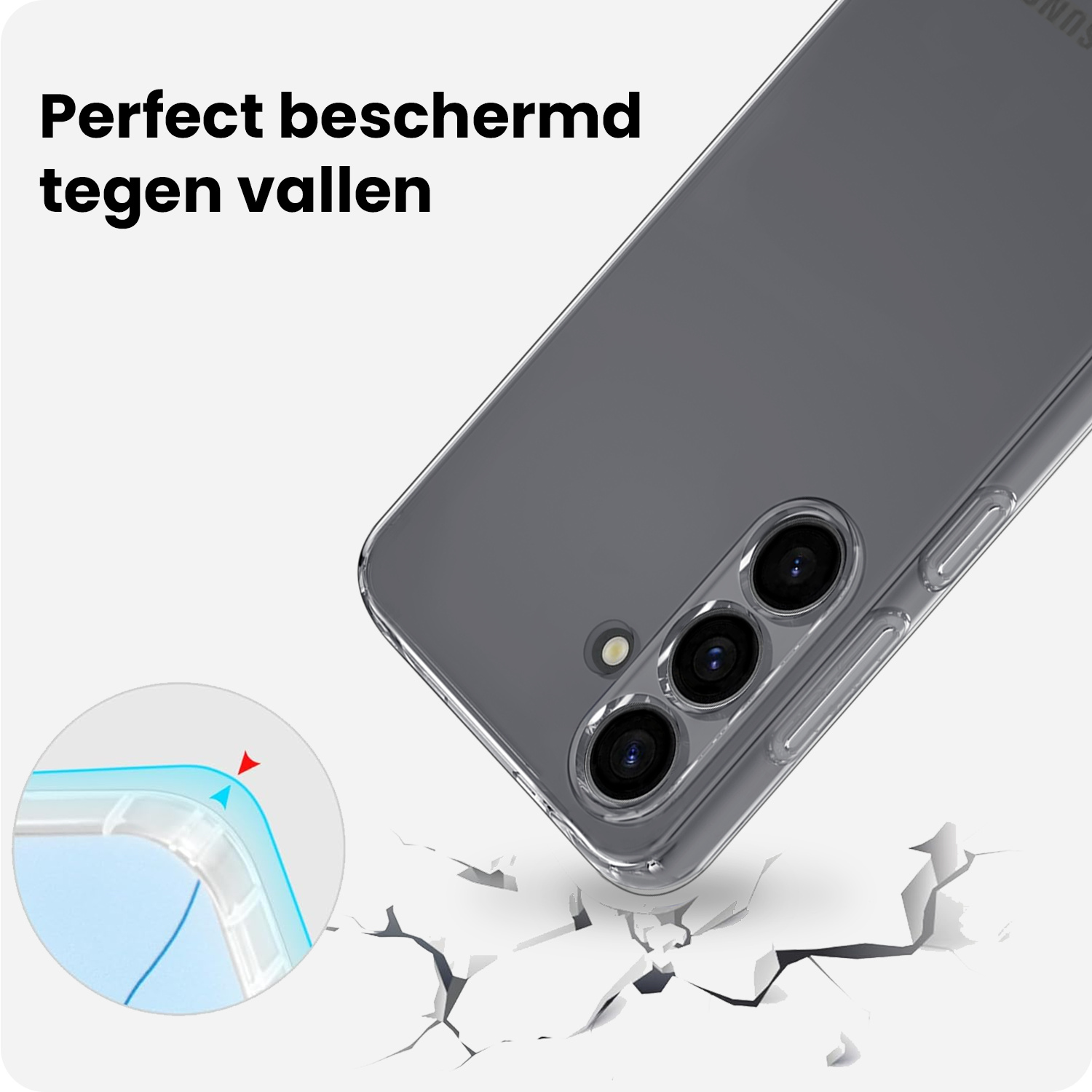 BASEY. BASEY. Samsung Galaxy S26 FE Hoesje Siliconen - Transparant - 2 PACK