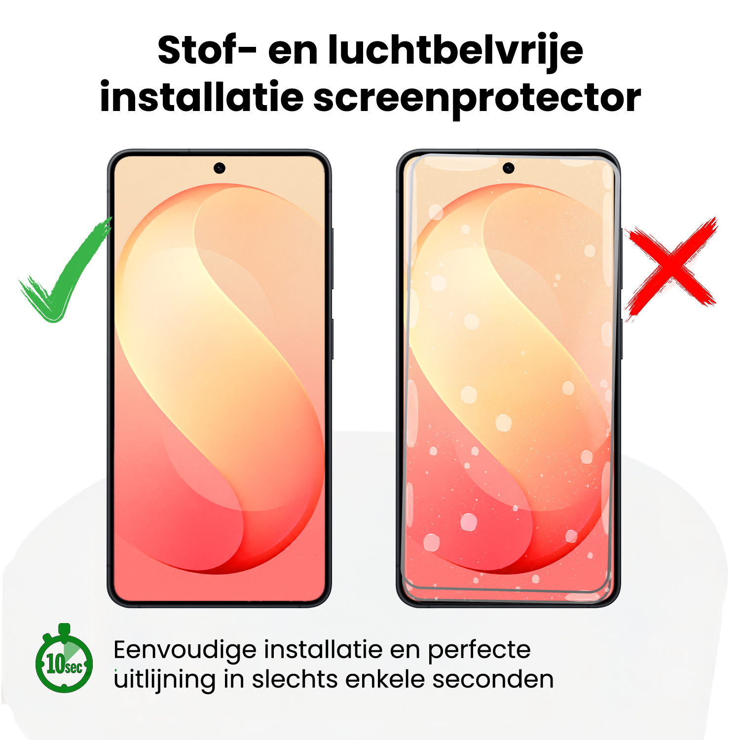 NoXx NoXx Samsung Galaxy S26 FE Screenprotector Perfect Fit Kit - 2 PACK
