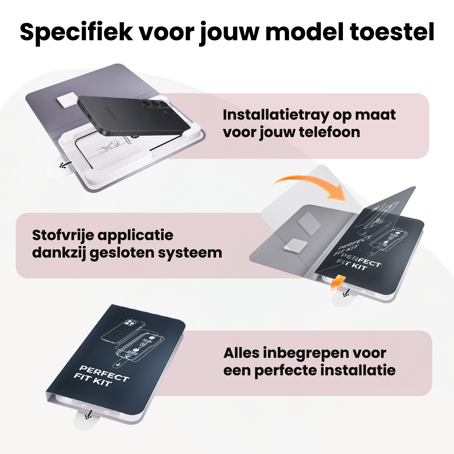 NoXx NoXx Samsung Galaxy S26 FE Screenprotector Perfect Fit Kit - 2 PACK