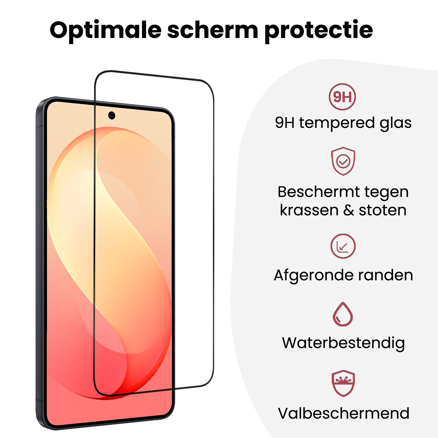 NoXx NoXx Samsung Galaxy S26 FE Screenprotector Perfect Fit Kit - 2 PACK