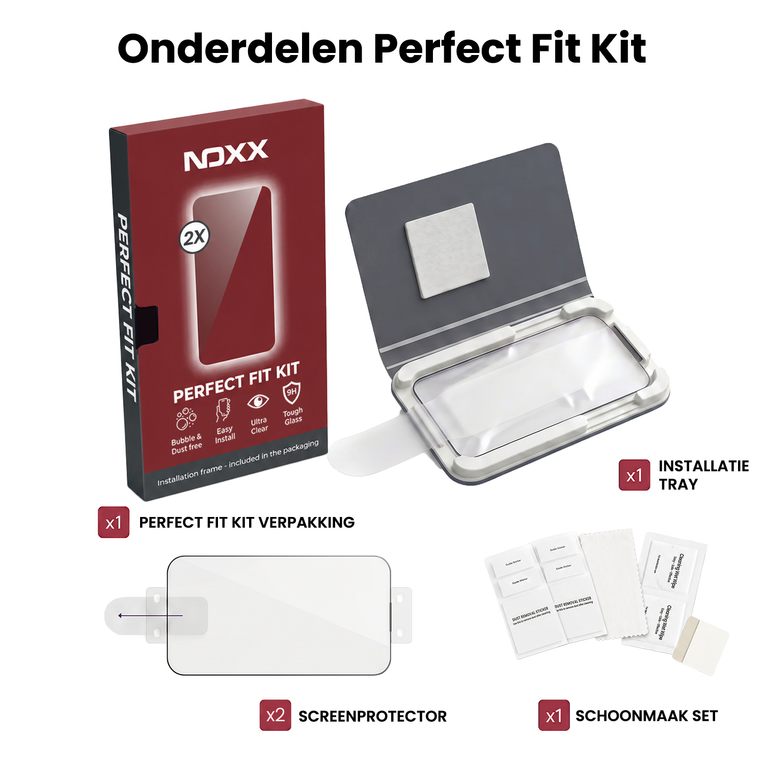NoXx NoXx Samsung Galaxy S26 FE Screenprotector Perfect Fit Kit - 2 PACK