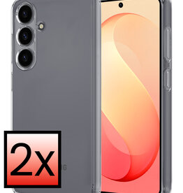 NoXx NoXx Samsung Galaxy S26 FE Hoesje Siliconen - Transparant - 2 PACK