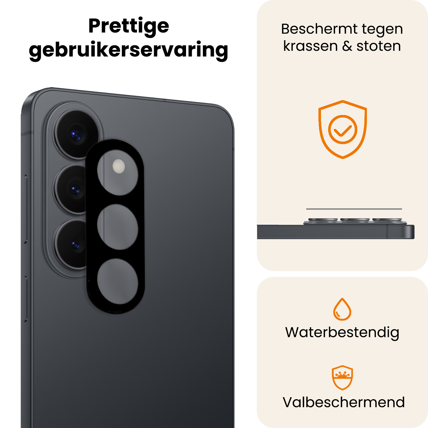 Nomfy Nomfy Samsung Galaxy S26 FE Camera Screenprotector - 3 PACK