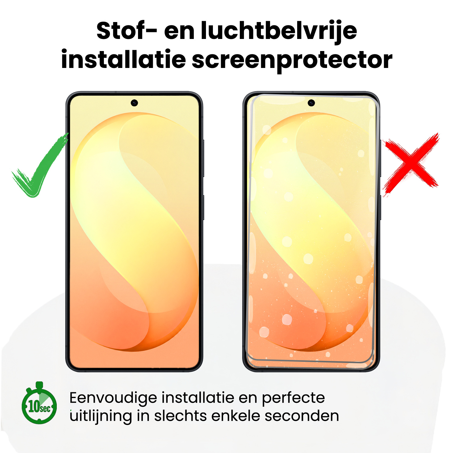 Nomfy Nomfy Samsung Galaxy S26 FE Screenprotector Perfect Fit Kit - 2 PACK