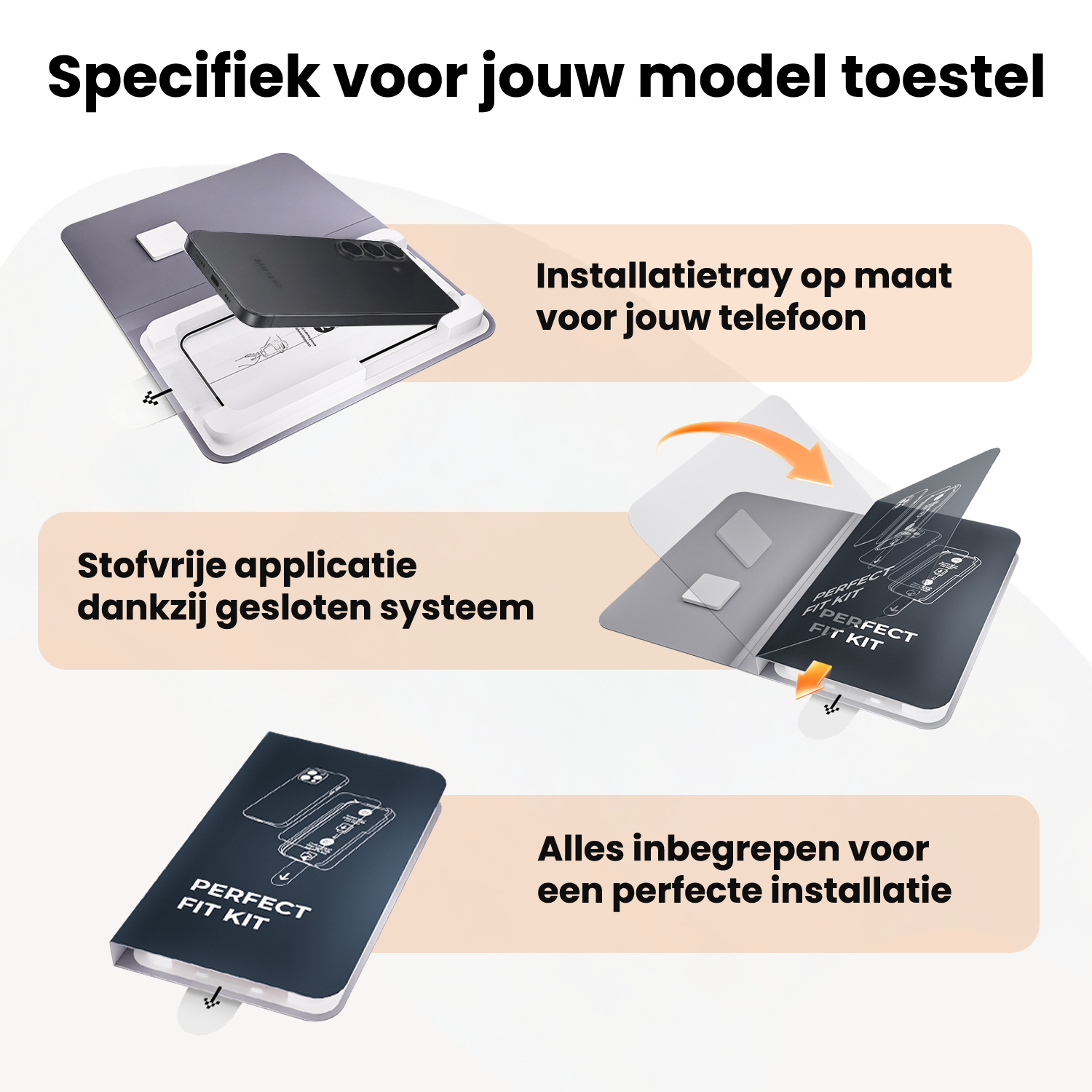 Nomfy Nomfy Samsung Galaxy S26 FE Screenprotector Perfect Fit Kit - 2 PACK