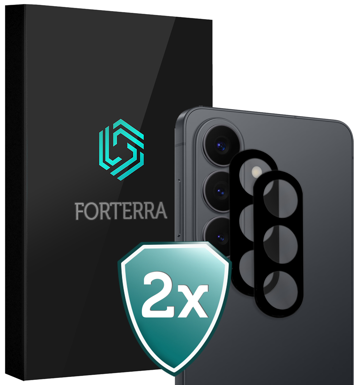 Forterra Forterra Samsung Galaxy S26 FE Camera Screenprotector - 2 PACK