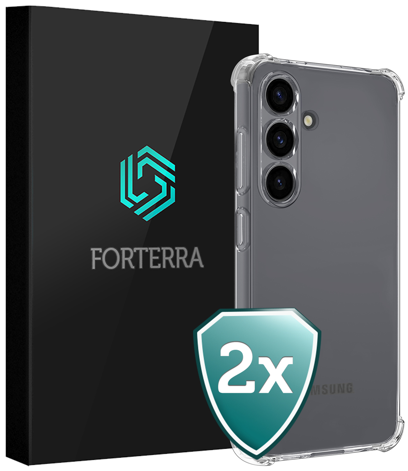 Forterra Forterra Samsung Galaxy S26 FE Hoesje Shockproof - Transparant