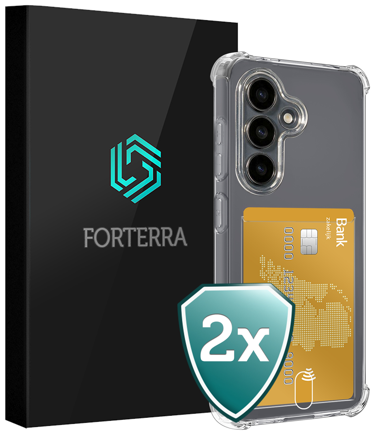 Forterra Forterra Samsung Galaxy S26 FE Hoesje Pashouder