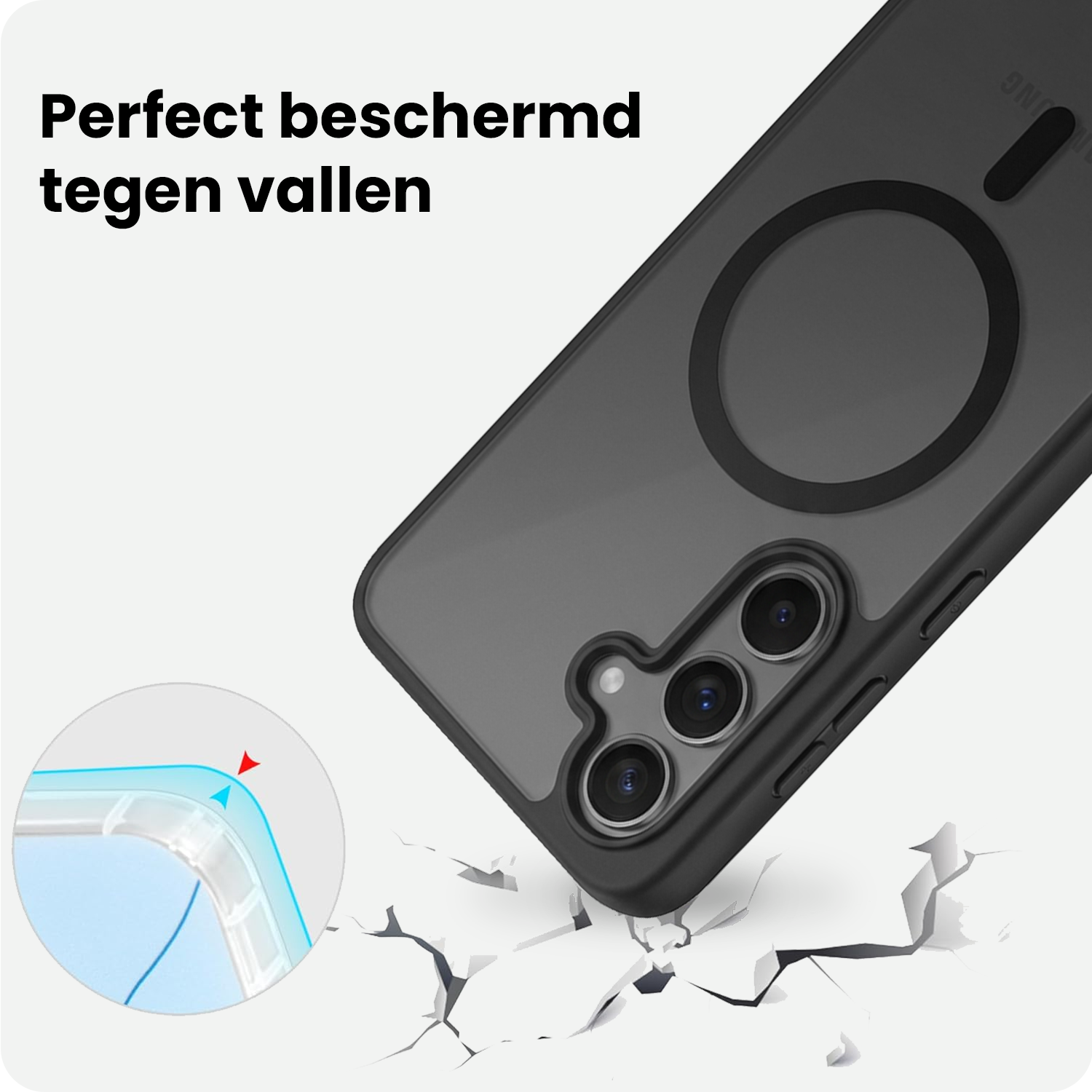 BASEY. BASEY. Samsung Galaxy S26 FE Magsafe Hoesje - Zwart